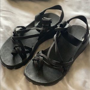 Women’s all black Chacos